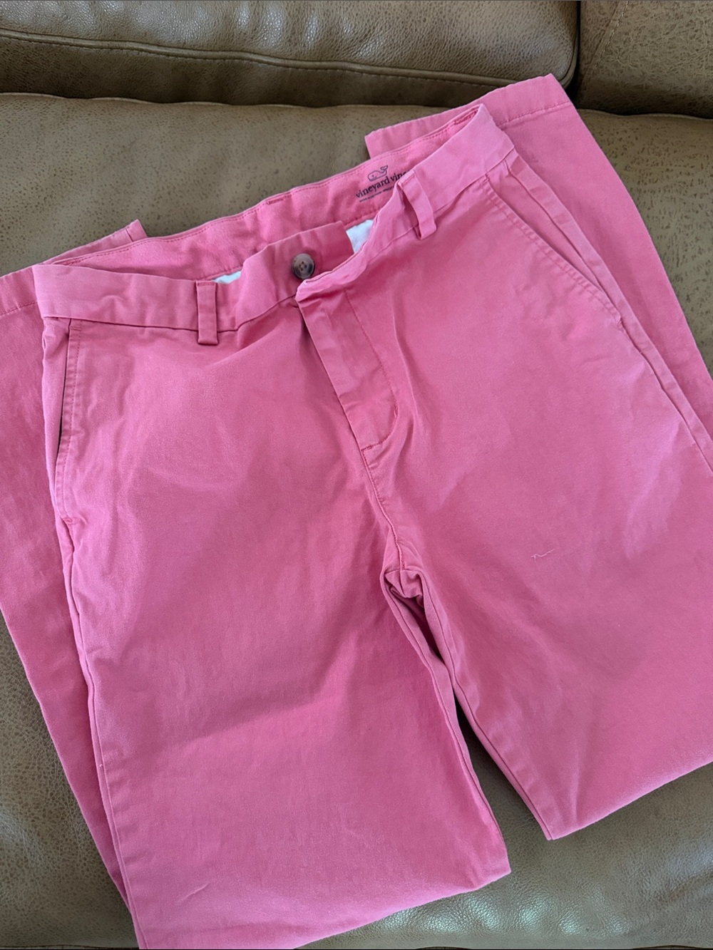 Vineyard Vines Boys Pink Chinos